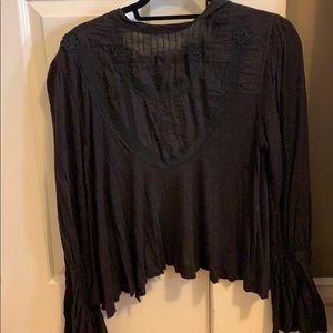 Black Free People Long-sleeve shirt